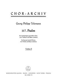 Image de GEORG PHILIPP TELEMANN : PSALM 117 LAUDATE JEHOVAM - VIOLON 2