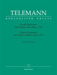 Picture of 12 FANTAISIES POUR VIOLON SANS BASSE TWV 40: 14-25