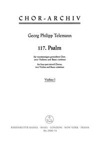 Image de GEORG PHILIPP TELEMANN : PSALM 117 LAUDATE JEHOVAM - VIOLON 1