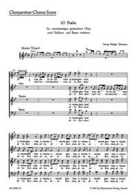 Image de GEORG PHILIPP TELEMANN : PSALM 117 LAUDATE JEHOVAM - CHOEUR MIXTE SATB (QUANTITEE DE 10 MINIMUM)