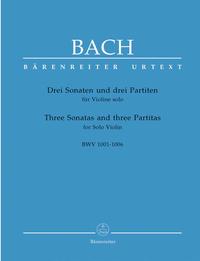 Image de 3 SONATES ET 3 PARTITAS / THREE SONATAS AND THREE PARTITAS BWV 1001-1006