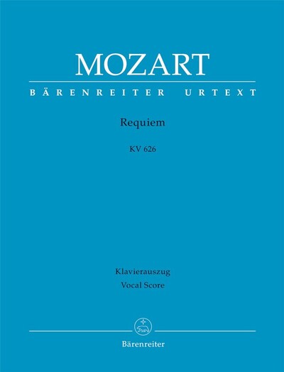 Picture of WOLFGANG AMADEUS MOZART : REQUIEM K.626 - SATB & PIANO - CHANT ET REDUCTION DE PIANO