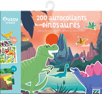 Image de 200 autocollants dinosaures NED