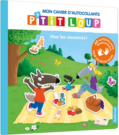 Picture of MON CAHIER D'AUTOCOLLANTS P'TIT LOUP - VIVE LES VACANCES !