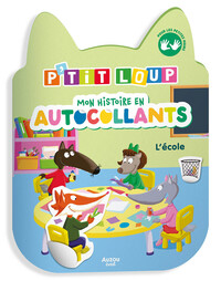 Picture of P'tit loup - mon histoire en autocollants - l'école