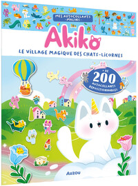 Picture of MES AUTOCOLLANTS MALINS - AKIKO - LE VILLAGE MAGIQUE DES CHAT-LICORNES