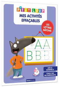 Image de MES ACTIVITES EFFACABLES P'TIT LOUP - LETTRES BATONS