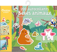 Image de MA POCHETTE D'ARTISTE - 200 AUTOCOLLANTS BEBES ANIMAUX