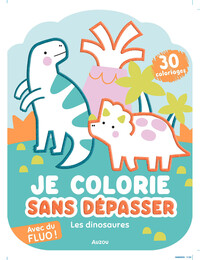 Image de Je colorie sans dépasser - les dinosaures
