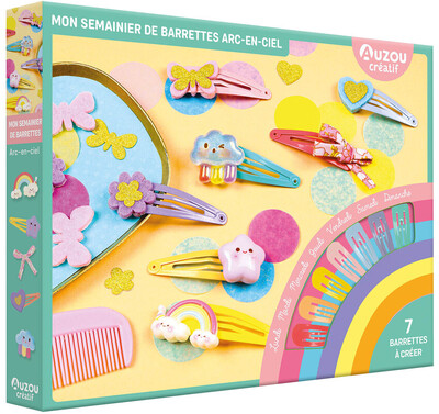 Image de Mon semainier de barrettes - 7 barrettes à créer