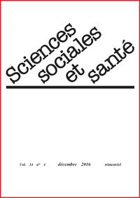 Picture of Revue sciences sociales et santé - Volume 34 n°4 - Décembre 2016