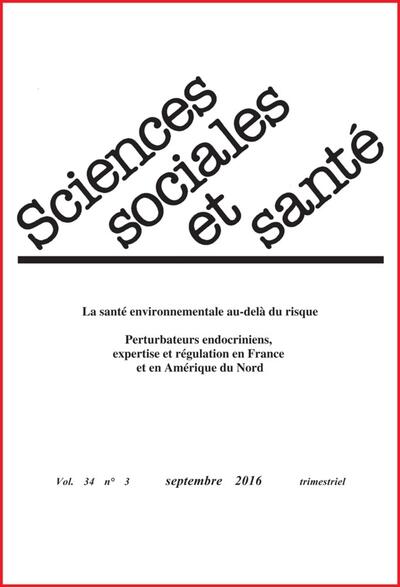 Picture of Revue sciences sociales et santé - Volume 34 n°3 - Septembre 2016