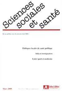 Image de Revue Sciences Sociales et Santé Mars 2009 - Vol. 27 - N°1