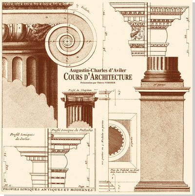 Image de Coffret d'Avilier : Cours d'architecture, explication des termes d'architecture, planches d'archi