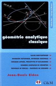 Image de Géométrie analytique classique