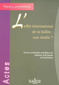Image de L'effet international de la faillite : une réalité ?