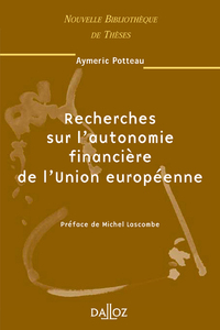 Image de Recherches sur l'autonomie financière de l'Union européenne - Tome 38