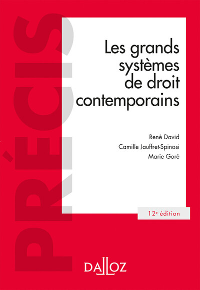 Image de Les grands systèmes de droit contemporains. 12e éd.