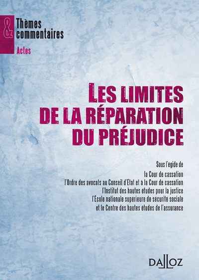 Picture of Les limites de la réparation du préjudice - Séminaire "Risques, assurances, responsabilités"