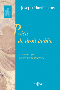 Picture of Précis de droit public - Réimpression de l'édition de 1937