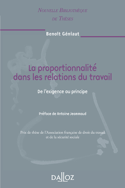 Picture of La proportionnalité dans les relations du travail - Volume 86 De l'exigence au principe
