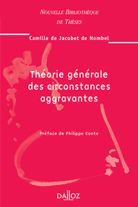 Picture of Théorie générale des circonstances aggravantes - Volume 55