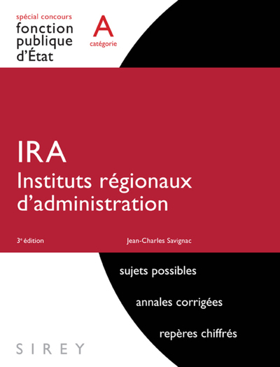 Picture of IRA - Instituts régionaux d'administration 3ed