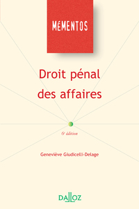 Picture of Droit pénal des affaires. 6e éd.
