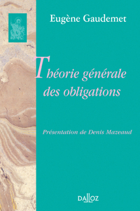 Image de Théorie générale des obligations - Réimpression de l'édition de 1937
