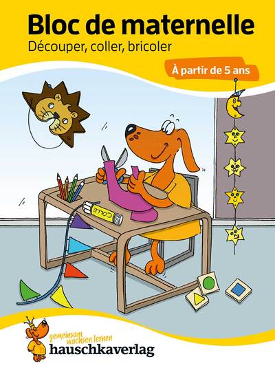 Picture of Bloc préscolaire, cahier de jeux 5 ans pour garçon et fille - Couper, coller, bricoler