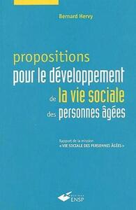 Picture of Propositions pour le développement de la vie sociale des personnes âgées