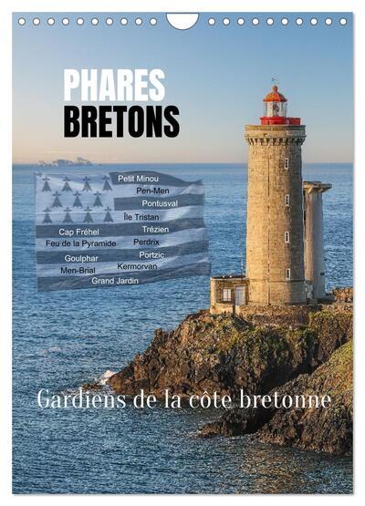 Image de Phares Bretons Gardiens de la côte bretonne (Calendrier mural 2026 DIN A4 horizontal), CALVENDO calendrier mensuel