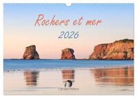 Image de Rochers et mer (Calendrier mural 2026 DIN A3 vertical), CALVENDO calendrier mensuel