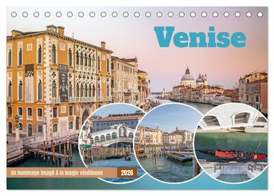 Picture of Venise - Un hommage imagé à la magie vénitienne (Calendrier de bureau 2026 DIN A5 vertical), CALVENDO calendrier mensuel