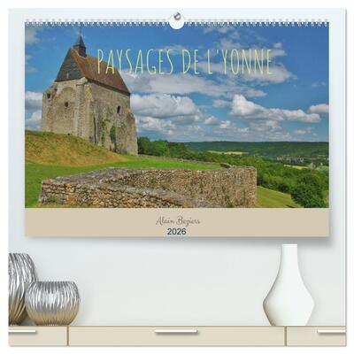 Picture of Paysages de l'Yonne  (Calendrier mural 2026 DIN A2 vertical) calendrier de bureau