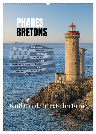 Image de Phares Bretons Gardiens de la côte bretonne (Calendrier mural 2026 DIN A2 horizontal), CALVENDO calendrier mensuel