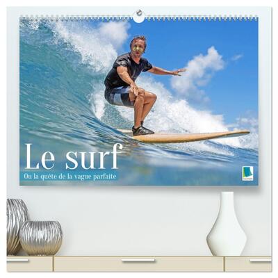 Picture of Le surf ou la quête de la vague parfaite  (Calendrier mural 2027 DIN A2 vertical) calendrier de bureau