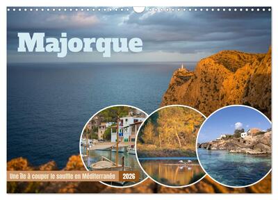 Image de Majorque - Une île à couper le souffle en Méditerranée (Calendrier mural 2026 DIN A3 vertical), CALVENDO calendrier mensuel