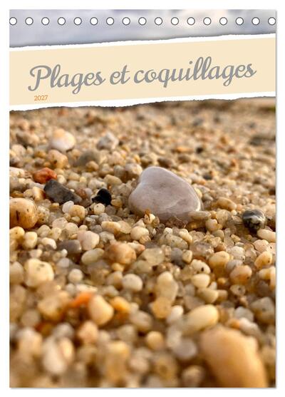 Picture of Plages et coquillages (Calendrier de bureau 2027 DIN A5 horizontal), CALVENDO calendrier mensuel