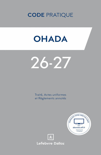 Image de Code Pratique OHADA 2026-2027 - Traité, Actes uniformes et Règlements annotés