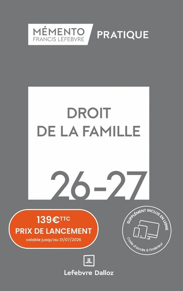 Picture of Mémento Droit de la famille 2026-2027