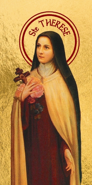 Image de Sainte Thérèse - Mini icône autocollante 9x4 cm -  217.12