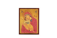 Image de Vierge de Tendresse - Icône dorée à la feuille 23,5x19,5 cm -  749.68