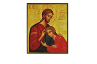 Image de Le Christ et Saint Jean - Mini icône autocollante 7x5 cm -  282.11