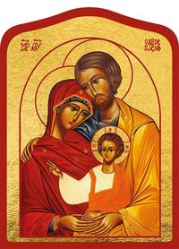 Image de La Sainte Famille - Icône dorée à la feuille 20,9x14,9 cm -  153.67