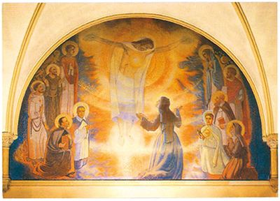 Image de Fresque de la Chapelle de la Visitation Paray-le-Monial - Icône classique 10,6x14,9 cm -  403.72