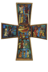 Image de Noël - Croix 18x14 cm -  156.75