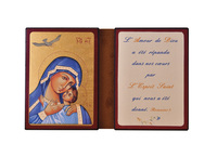 Image de Notre Dame de la Paix - Diptyque 13x19 cm -  321.F9