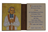 Image de Saint Curé d'Ars - Diptyque 8x15 cm -  492.F3