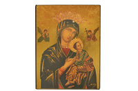Image de Notre Dame du Perpétuel Secours XV - Icône dorée à la feuille 14,5x11,8 cm -  472.64
